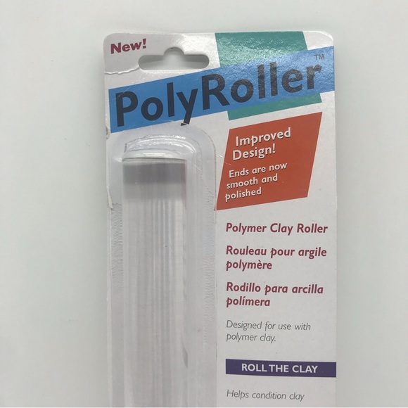 Amaco Non-Stick Portable Poly Roller Clay Sculpting Tool Crafting Craft Clear - Picture 2 of 9
